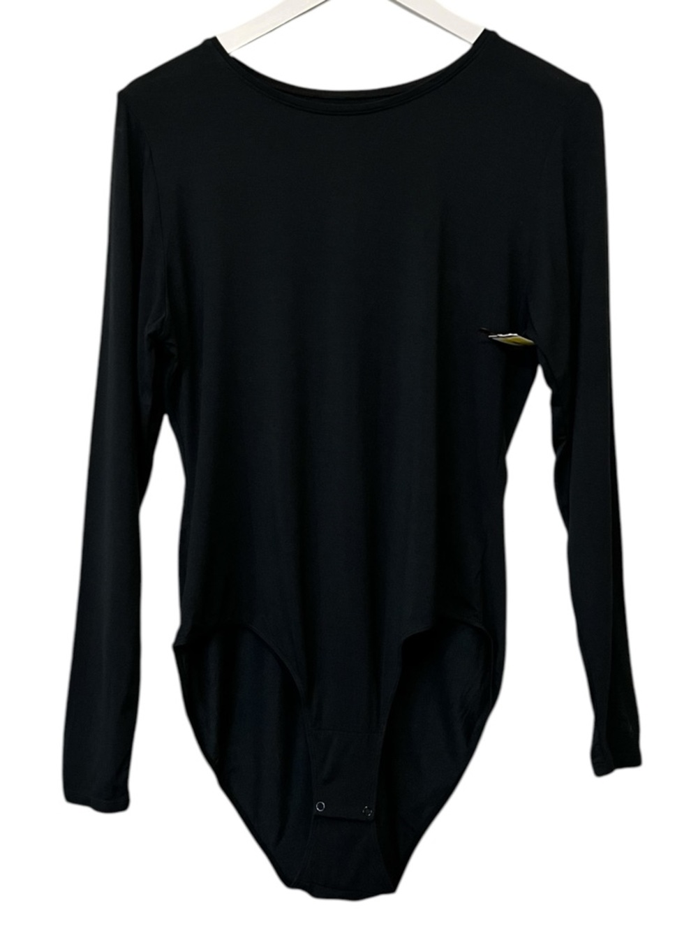 CUDDL DUDS Softwear With‎ Stretch Long Sleeve Bodysuit, Color Black, Size Large